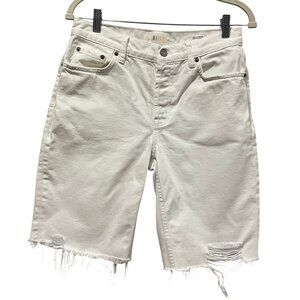 Rails Atwater Slouchy Straight Denim Short, White, 27